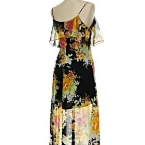 Floral Black Maxi Dress